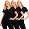 Galaxy Divatee Women’s Relaxed Fit V-Neck Short Sleeve T-Shirt-3 Pack